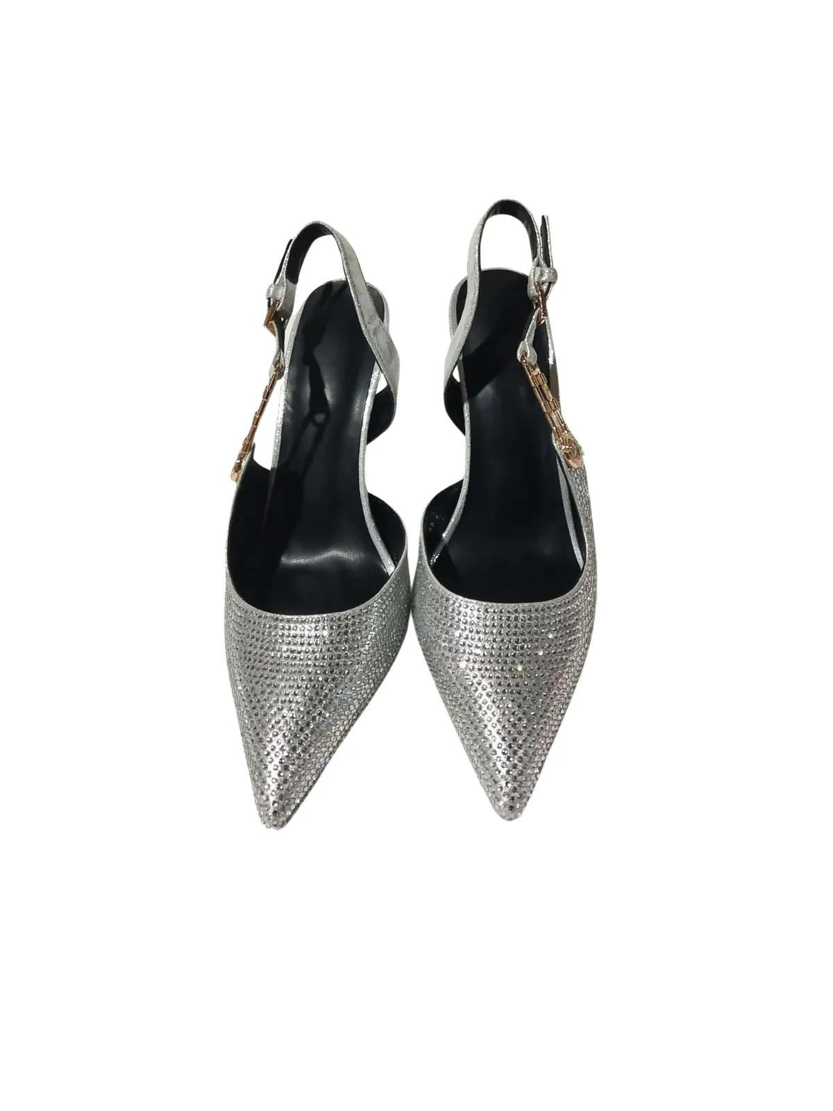 Jaxxon Crystal Heels In Silver