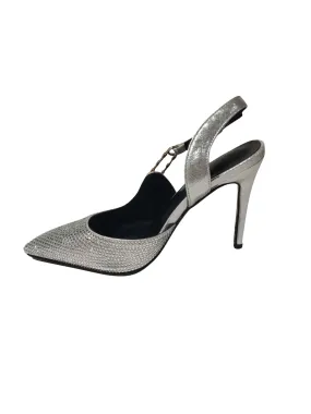 Jaxxon Crystal Heels In Silver