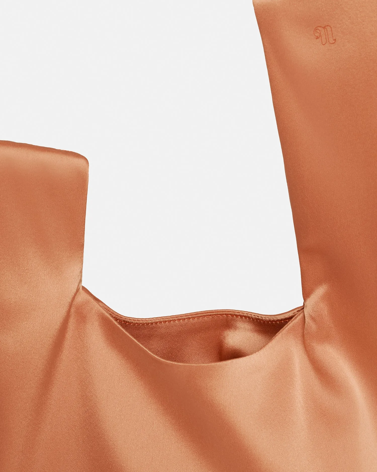 Jen - Slip Satin Clutch - Apricot