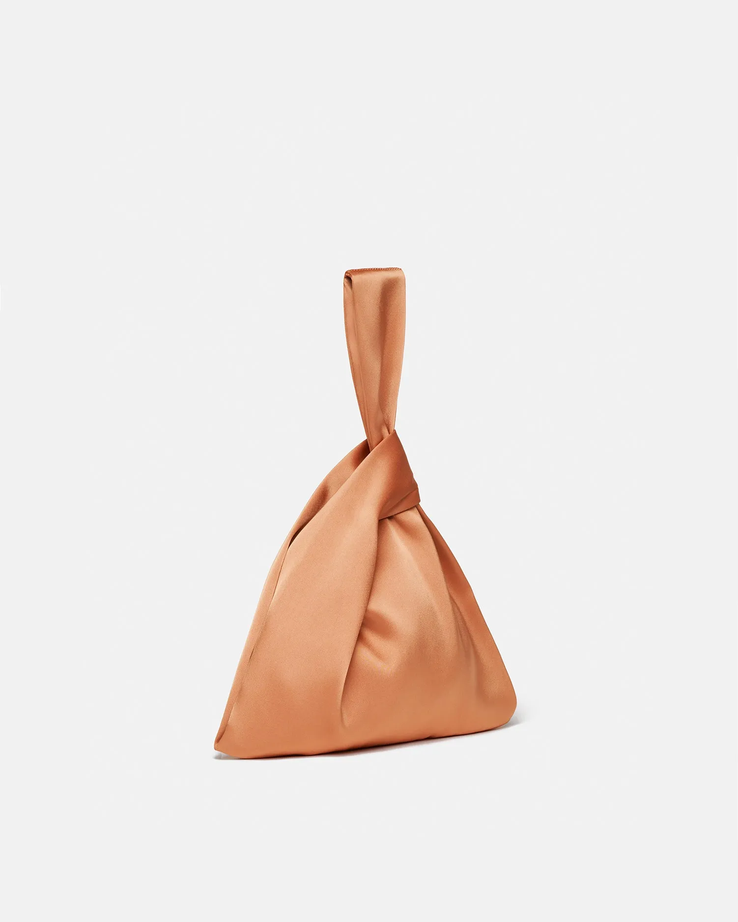 Jen - Slip Satin Clutch - Apricot