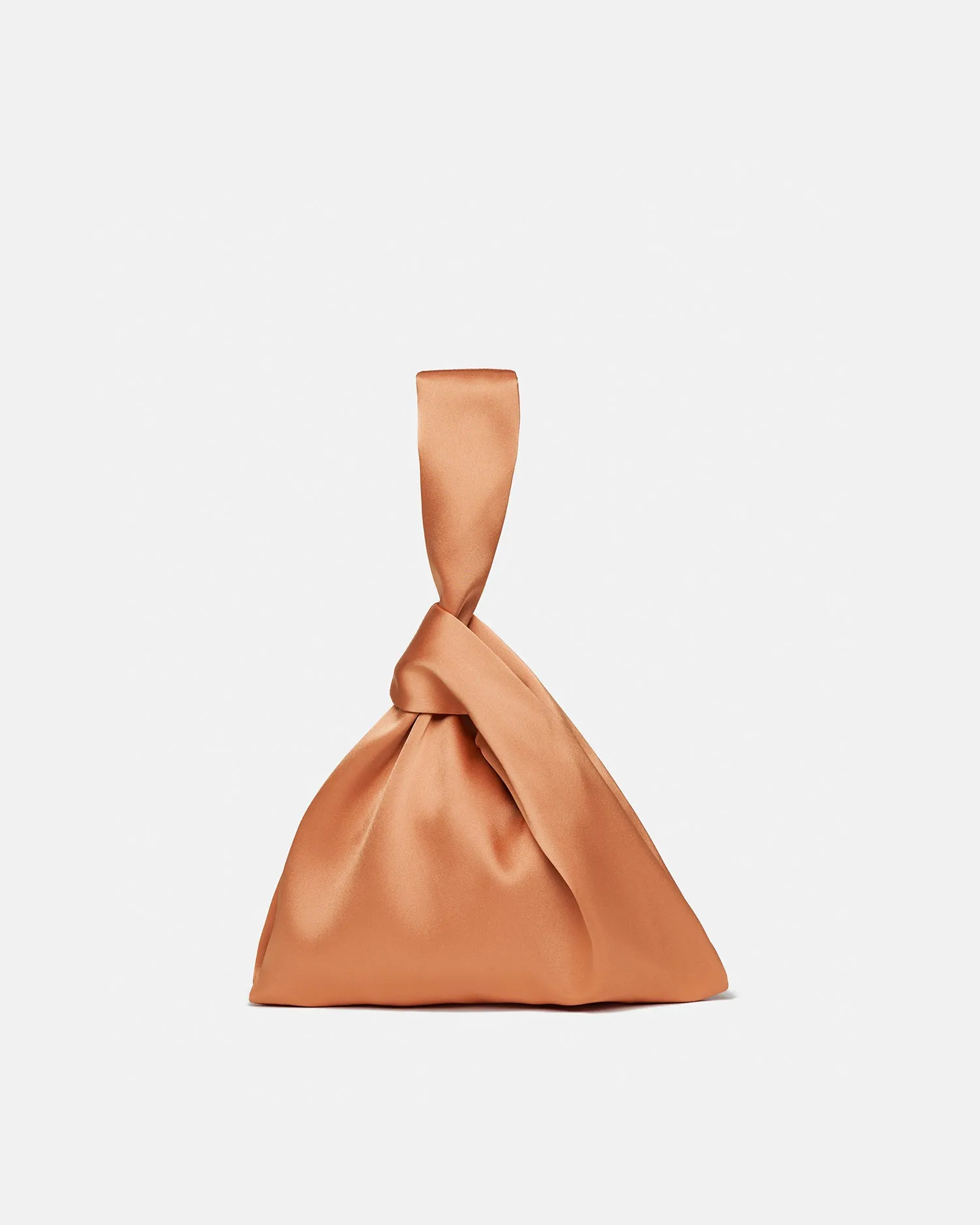 Jen - Slip Satin Clutch - Apricot