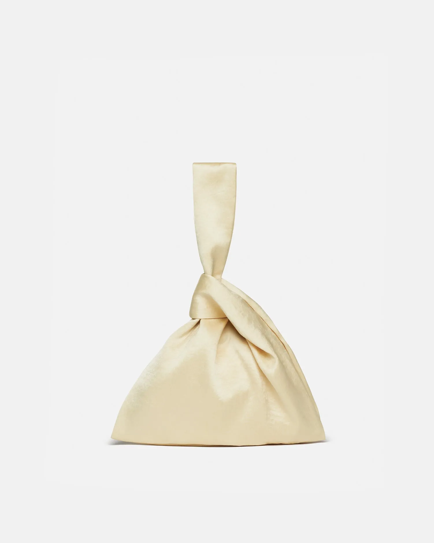 Jen - Washed Satin Clutch - Wax Yellow