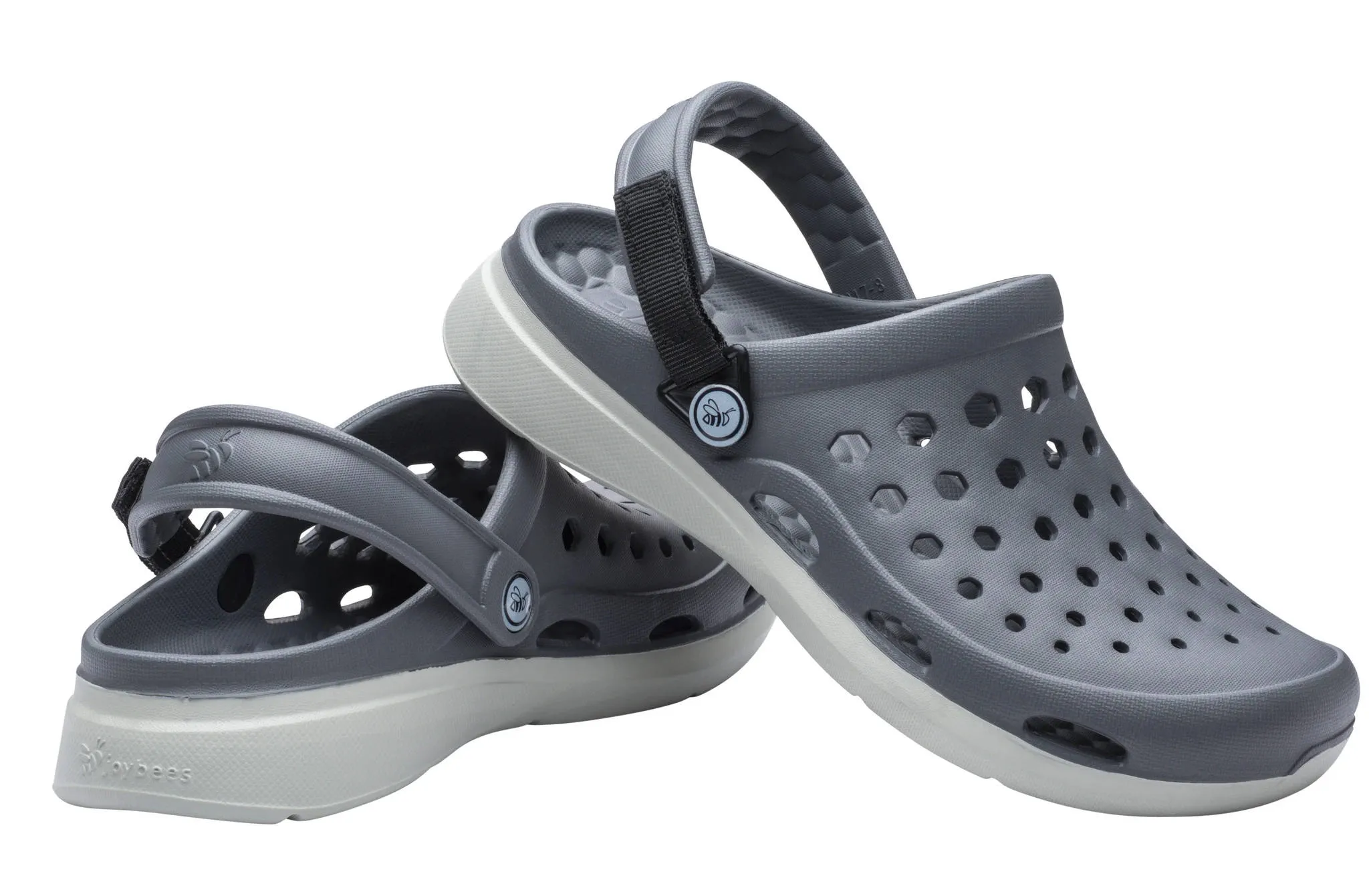 Joybees Mens Modern Clog Charcoal Light Grey