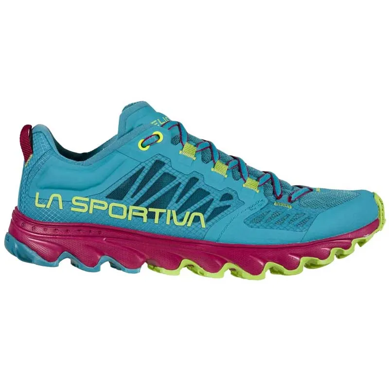 La Sportiva Helios III Womens Trail Running Shoe - Topaz/Red Plum