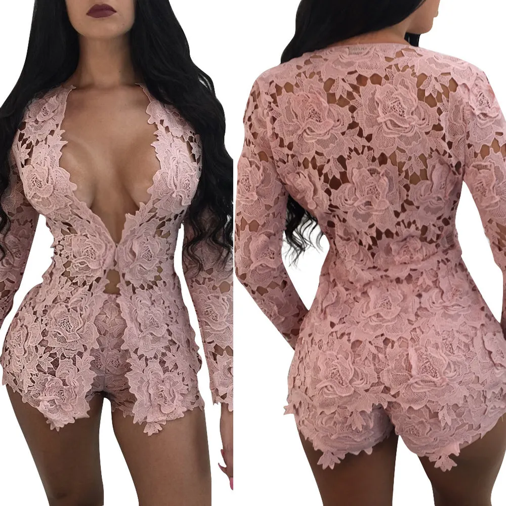 Lace Long Sleeve Set