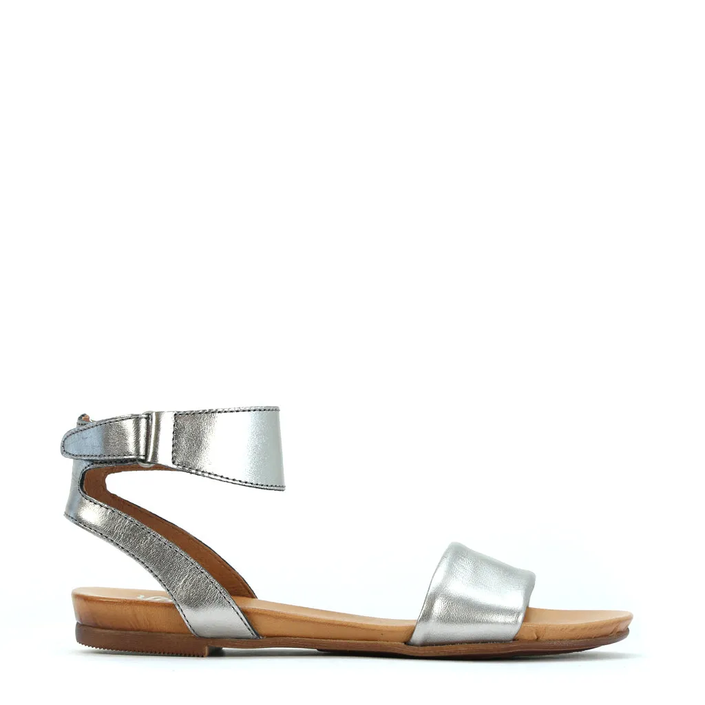 LAUREN ANKLE STRAP SANDALS LEATHER