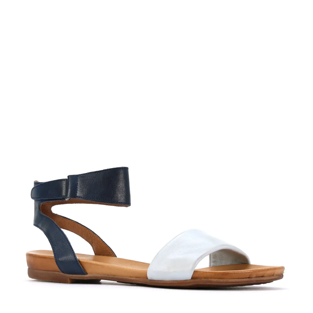 LAUREN ANKLE STRAP SANDALS LEATHER