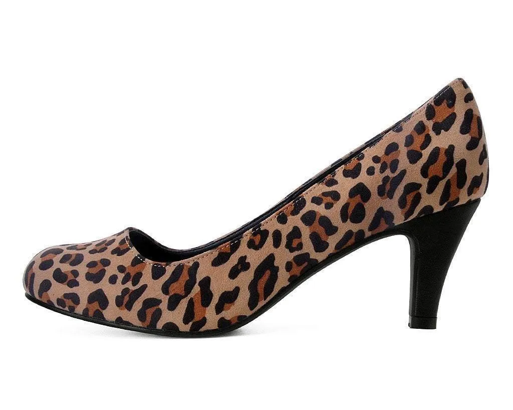 Leopard Anti-Pop Heel