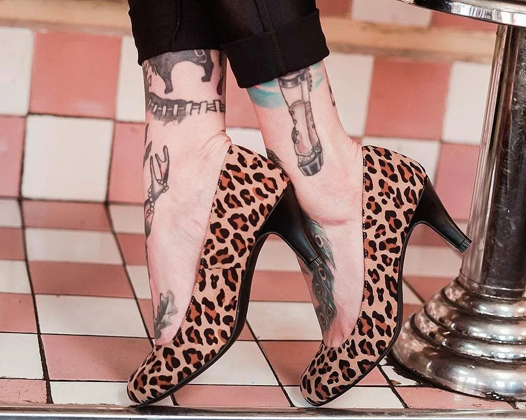 Leopard Anti-Pop Heel