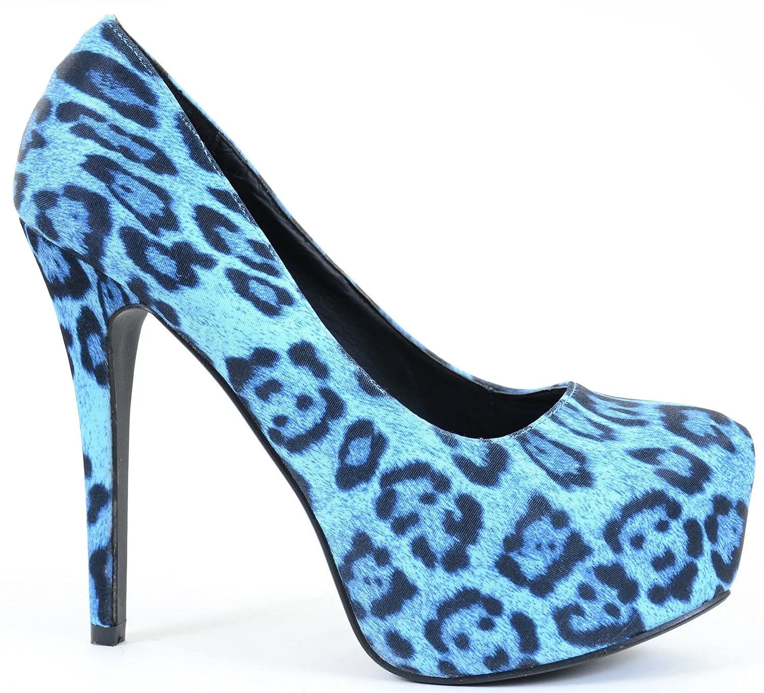 Leopard Classic Vegan Stilleto Hidden Platform Pumps