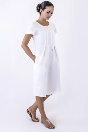 Linen Pleat Dress ML-04