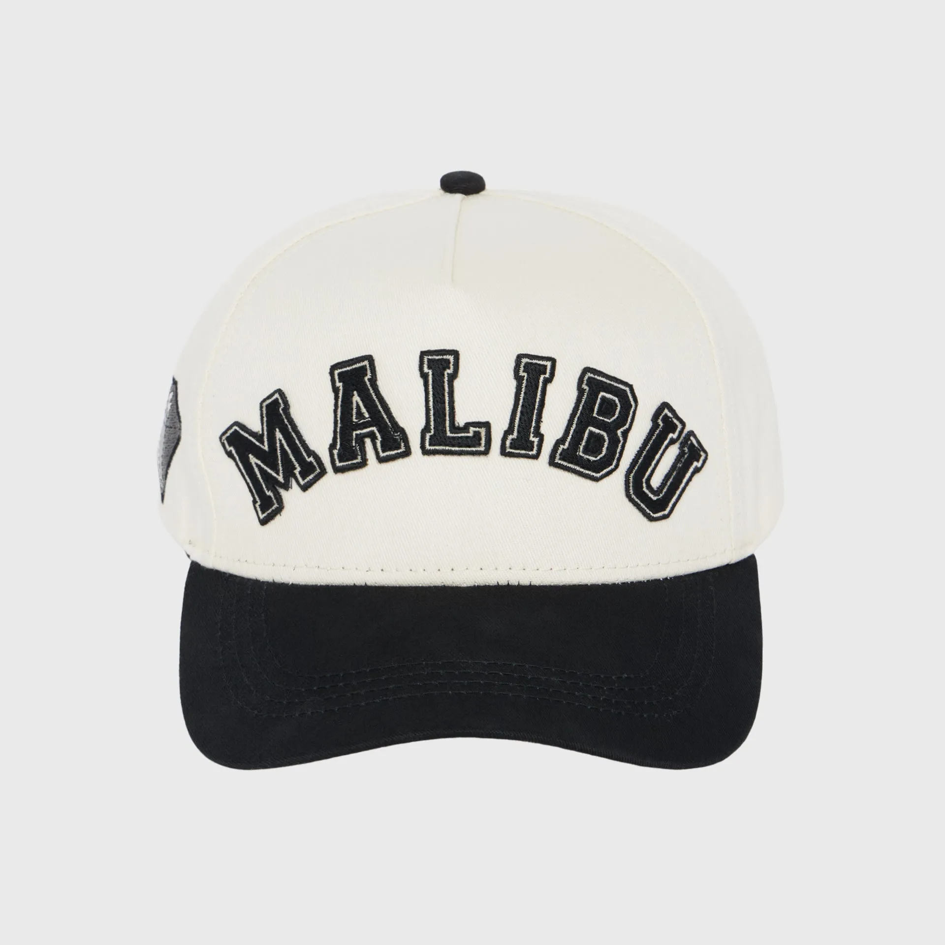 Malibu Leather Strap Back Black