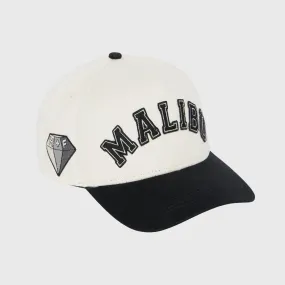 Malibu Leather Strap Back Black