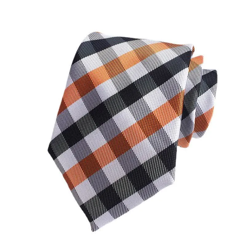 Men's Multi-colored Checked Formal Necktie