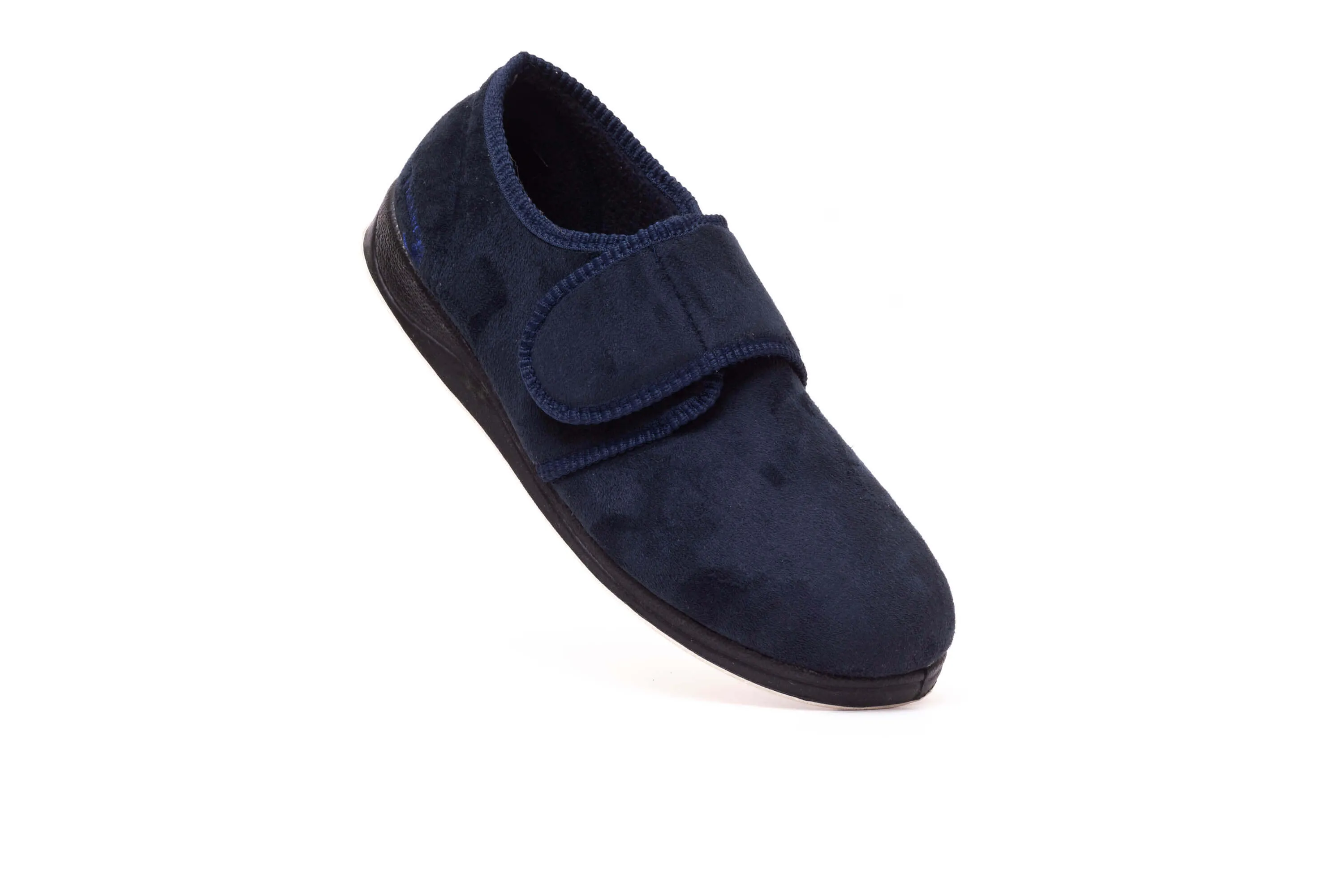 Mens Wide Fit Padders Charles Velcro Slipper