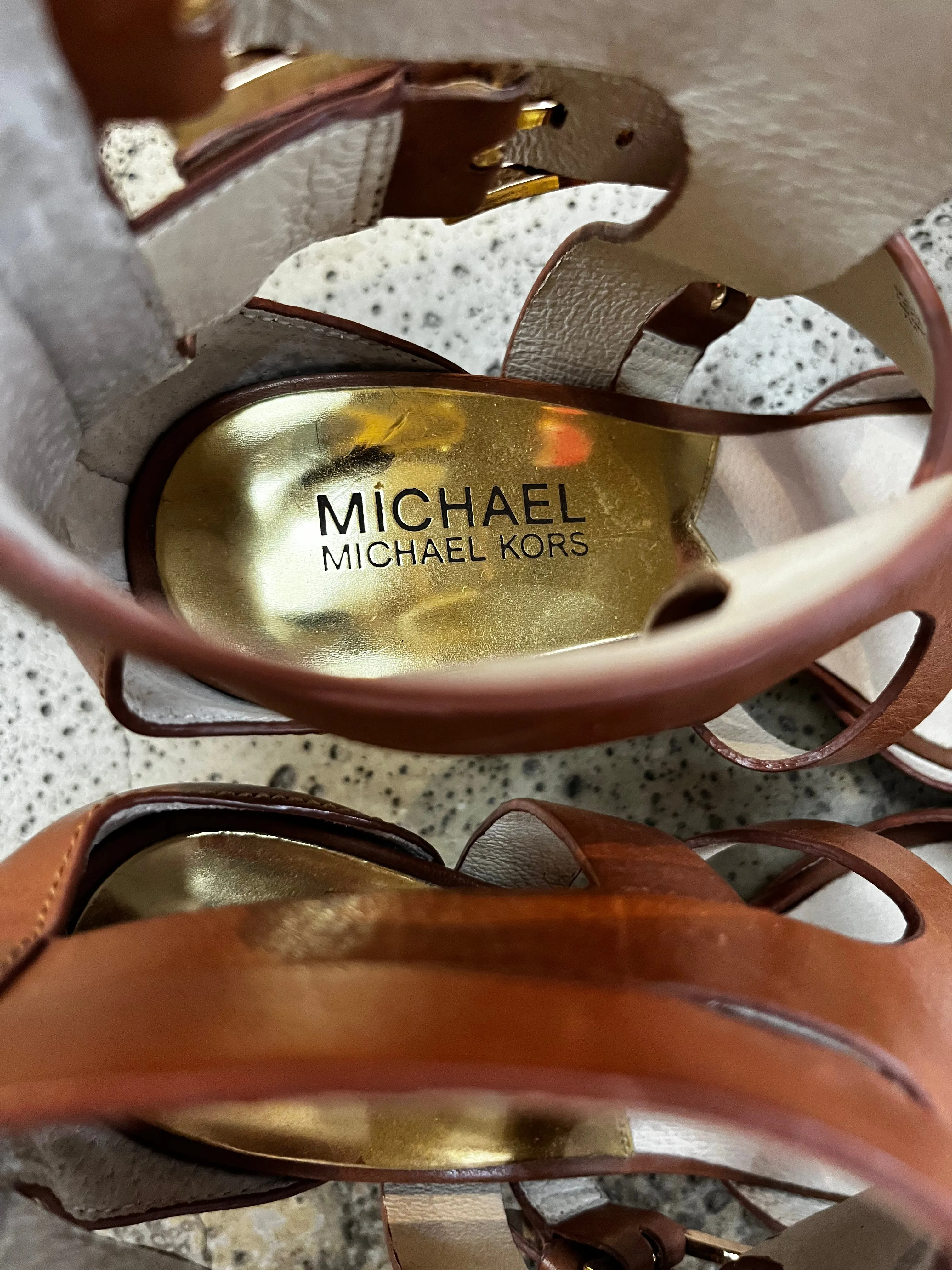 Michael Kors Straps/Buckles Heels (Size 7)