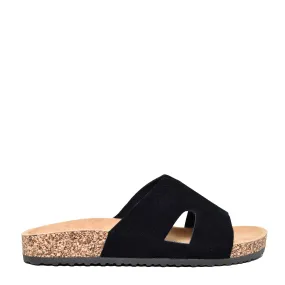 MICHIKO-102 Cork Resort Slip On Slide Sandals