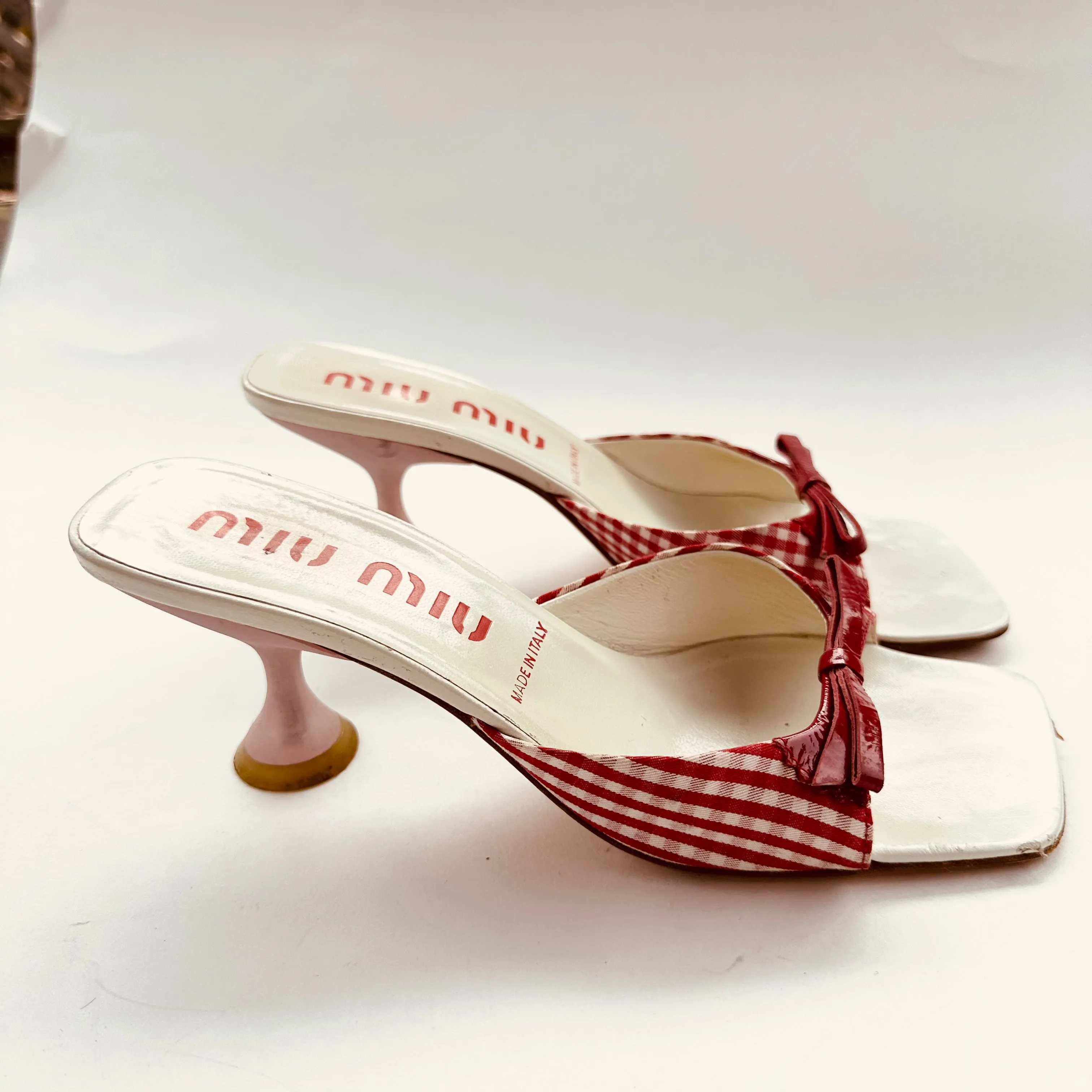 Miu Miu Kitten Heel Slip On Shoe