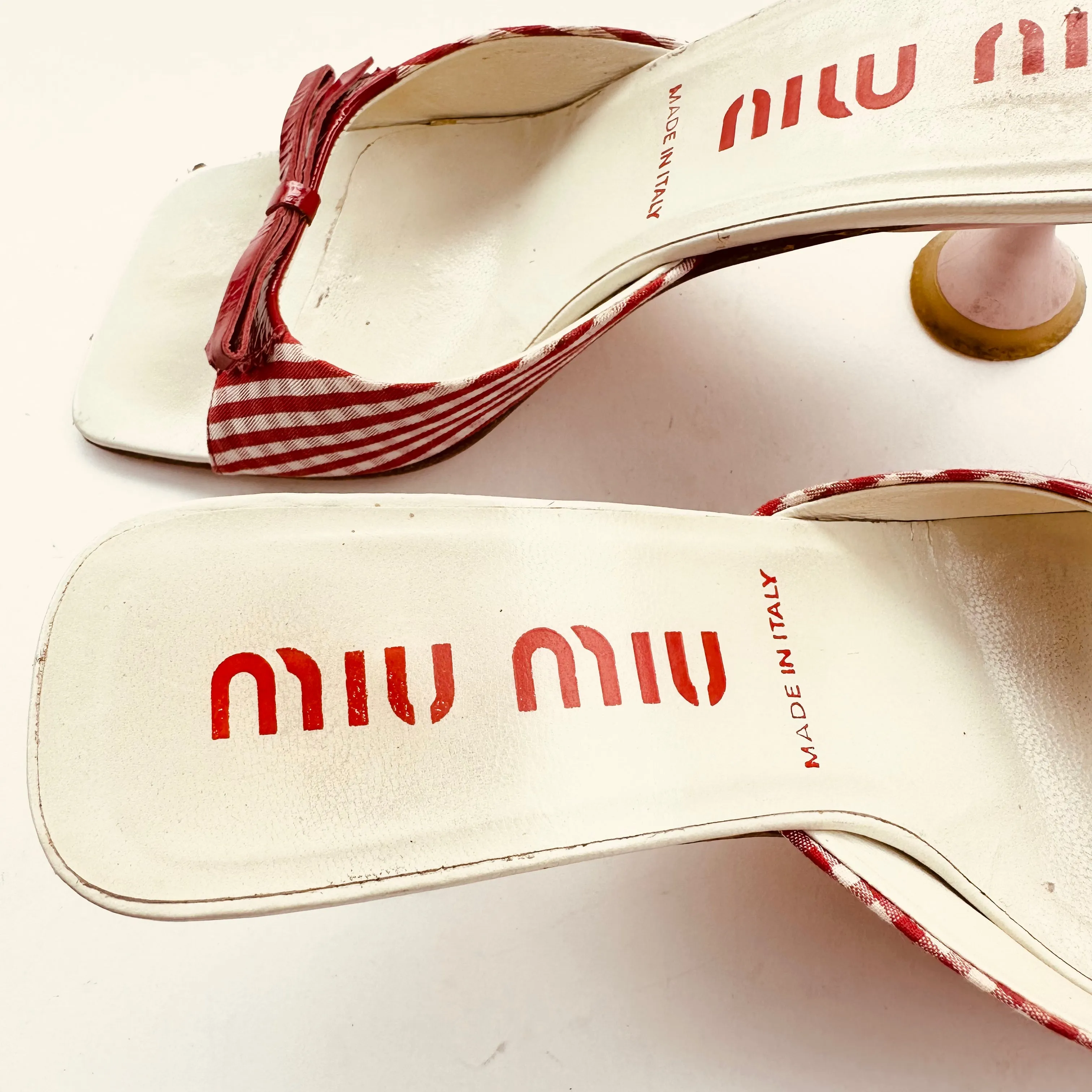 Miu Miu Kitten Heel Slip On Shoe