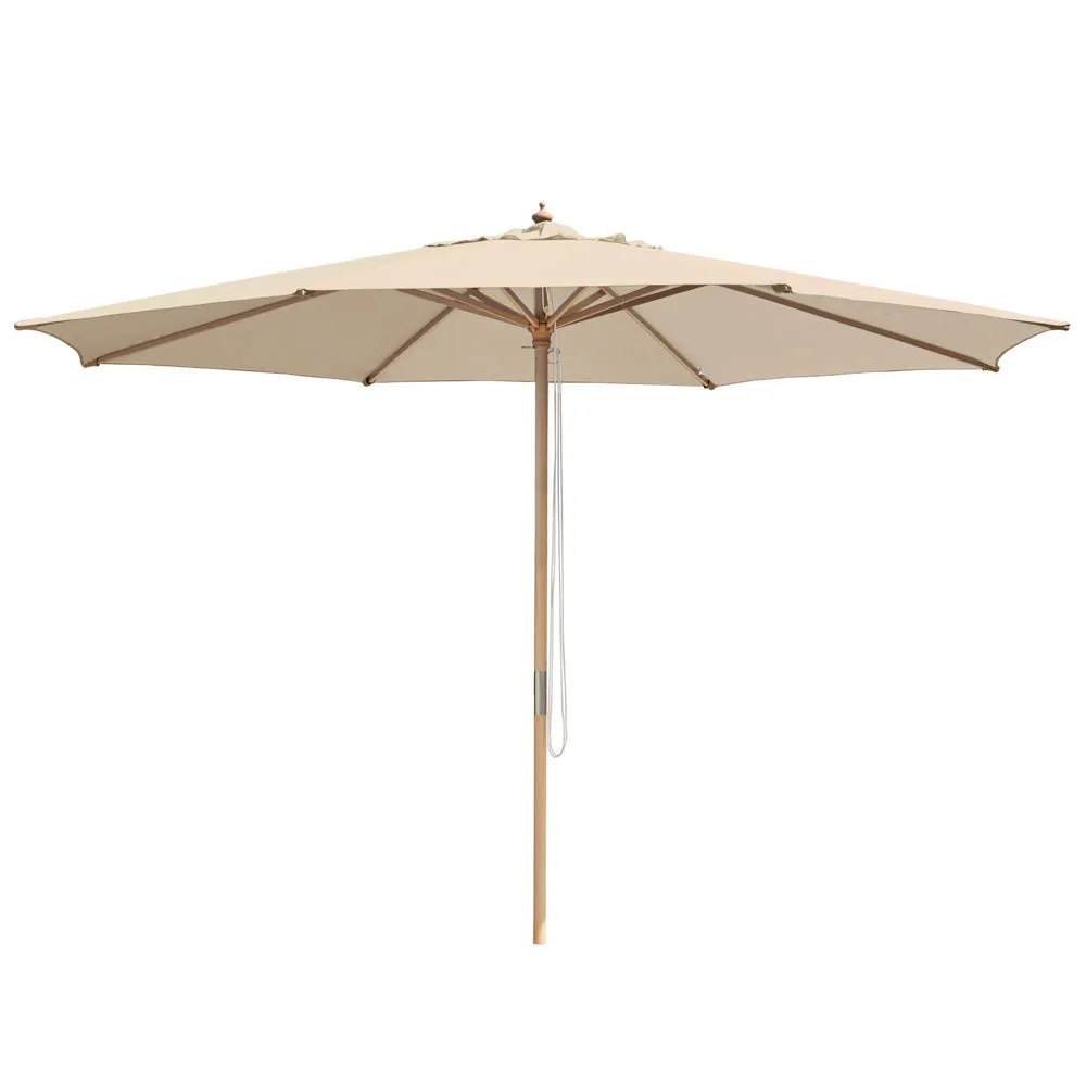 Patio Umbrella Wooden 13ft 8-Rib