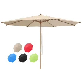 Patio Umbrella Wooden 13ft 8-Rib