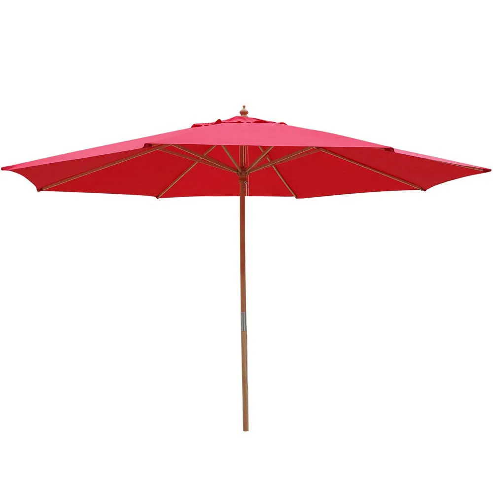 Patio Umbrella Wooden 13ft 8-Rib