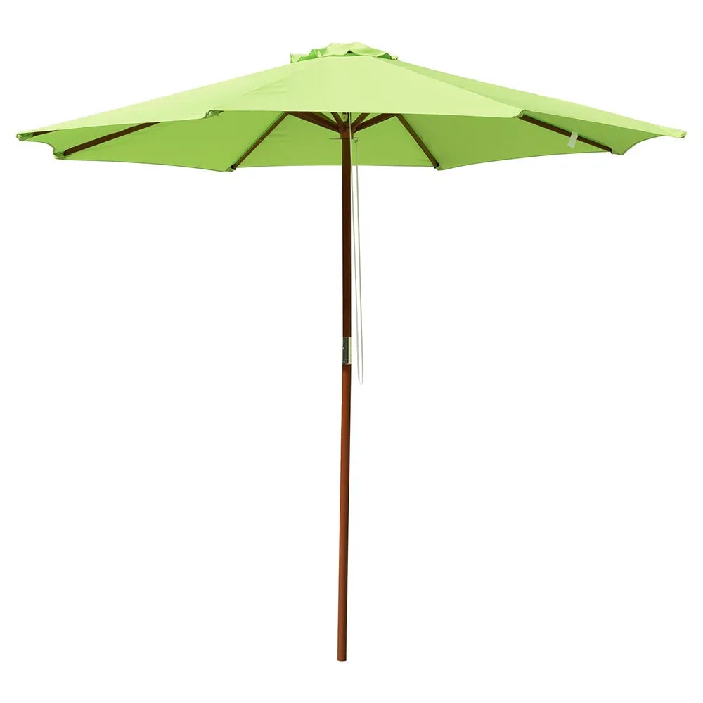 Patio Umbrella Wooden 9ft 8-Rib