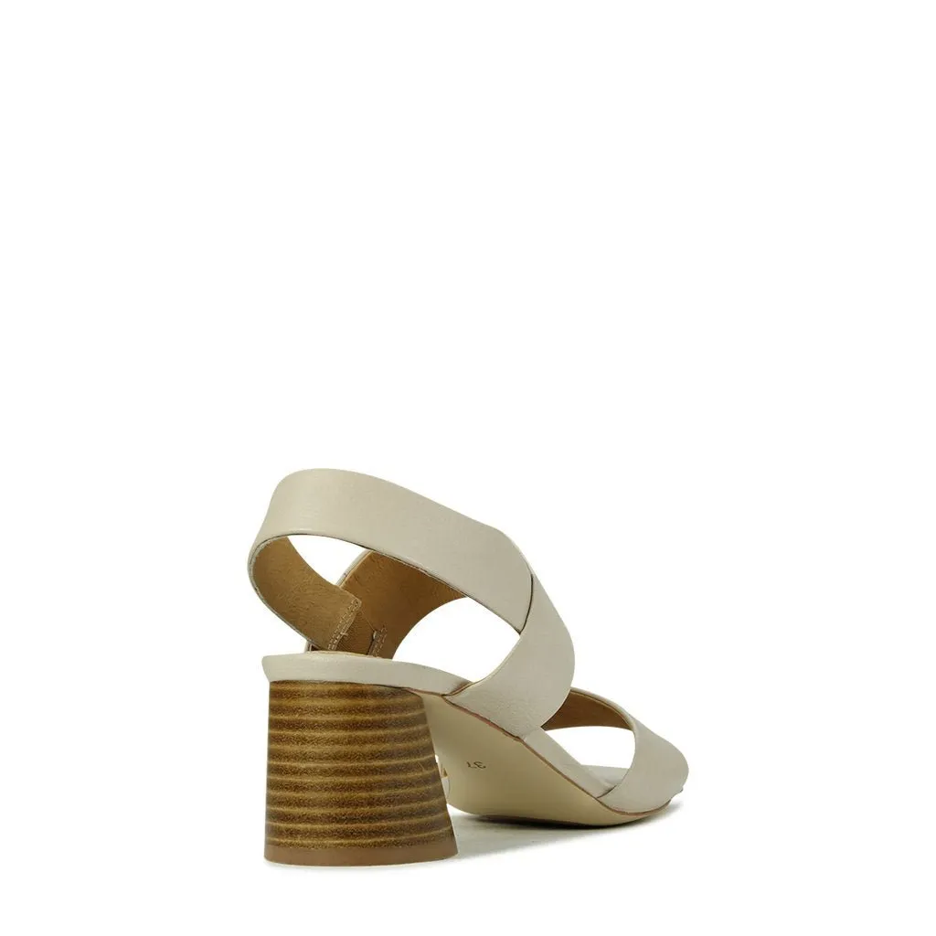 PETTO LEATHER HEEL SANDALS