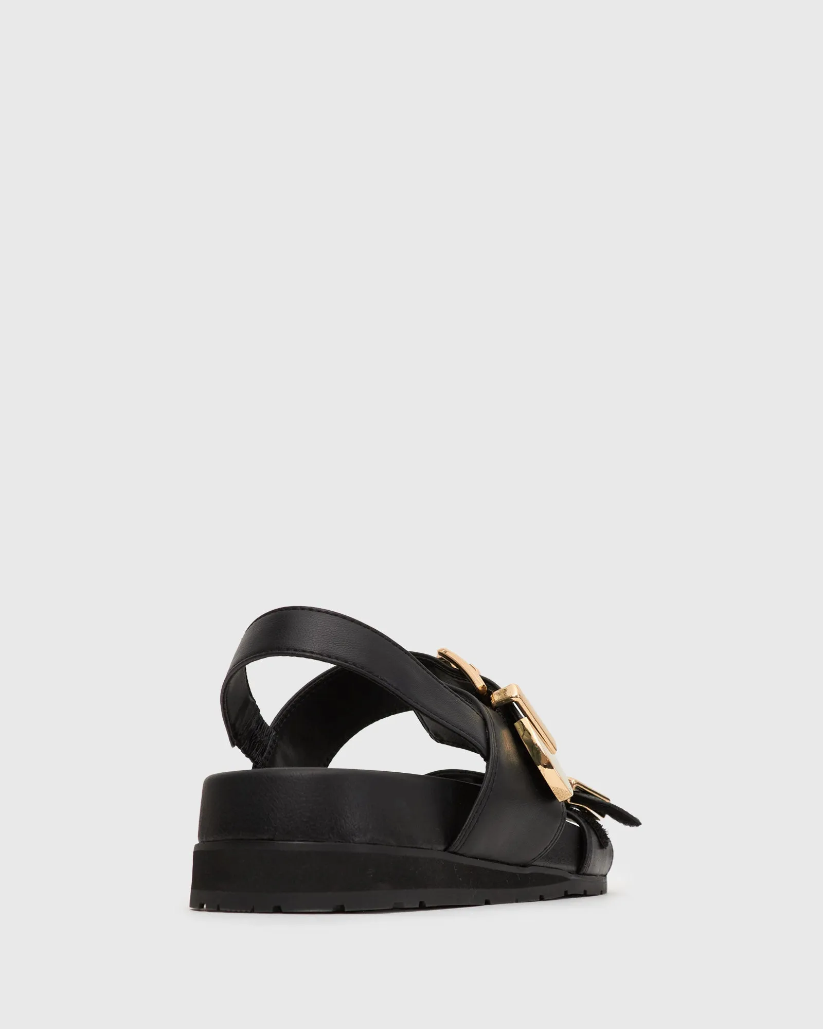 PRE-ORDER EBONY Vegan Buckled Strap Sandals