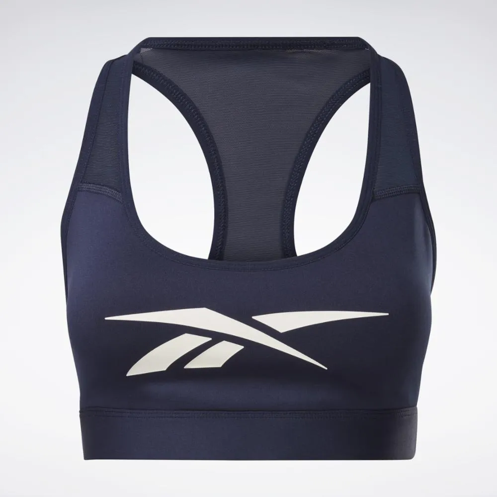 Reebok Apparel Women Reebok Lux Vector Racer Sports Bra VECNAV