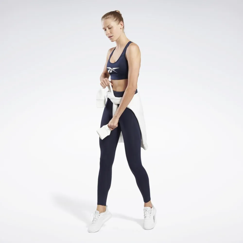 Reebok Apparel Women Reebok Lux Vector Racer Sports Bra VECNAV