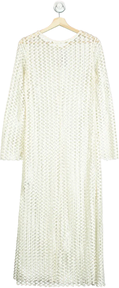 Reiss Cream Lace Long Dress UK M