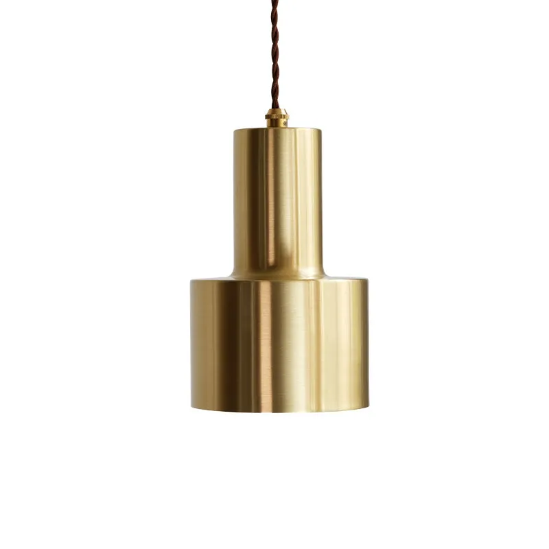 Retro Modern Matt Brass Pendant Light