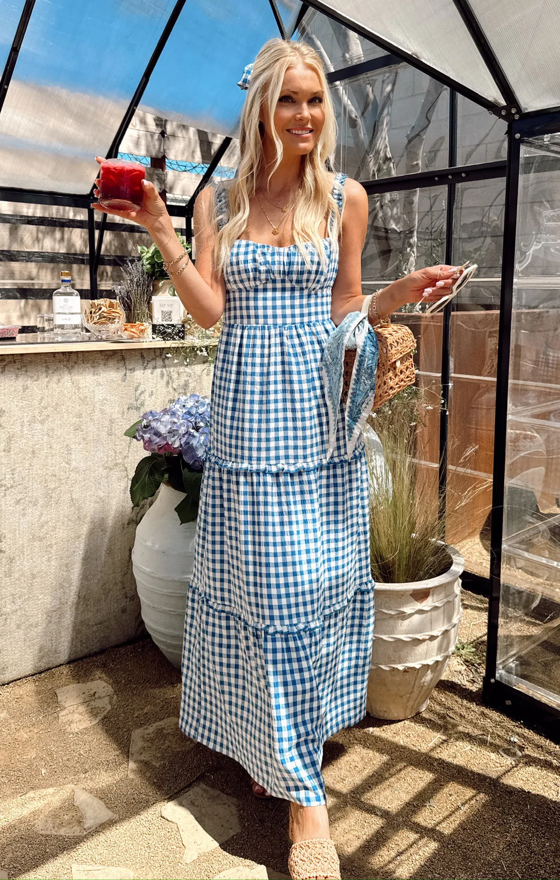 Rosie Dress ~ Blue Bounty Gingham