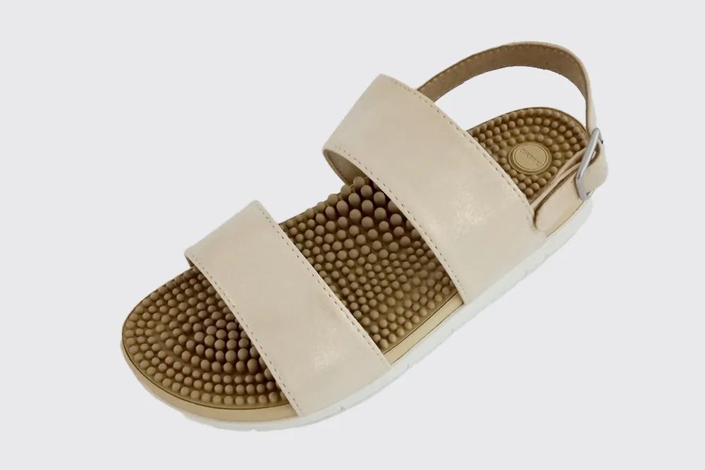 Sakura Metallic Reflexology Sandals