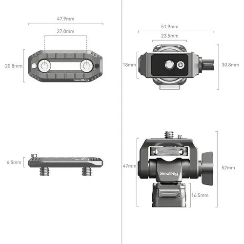 SmallRig HawkLock H21 Quick Release Monitor Support with NATO Clamp