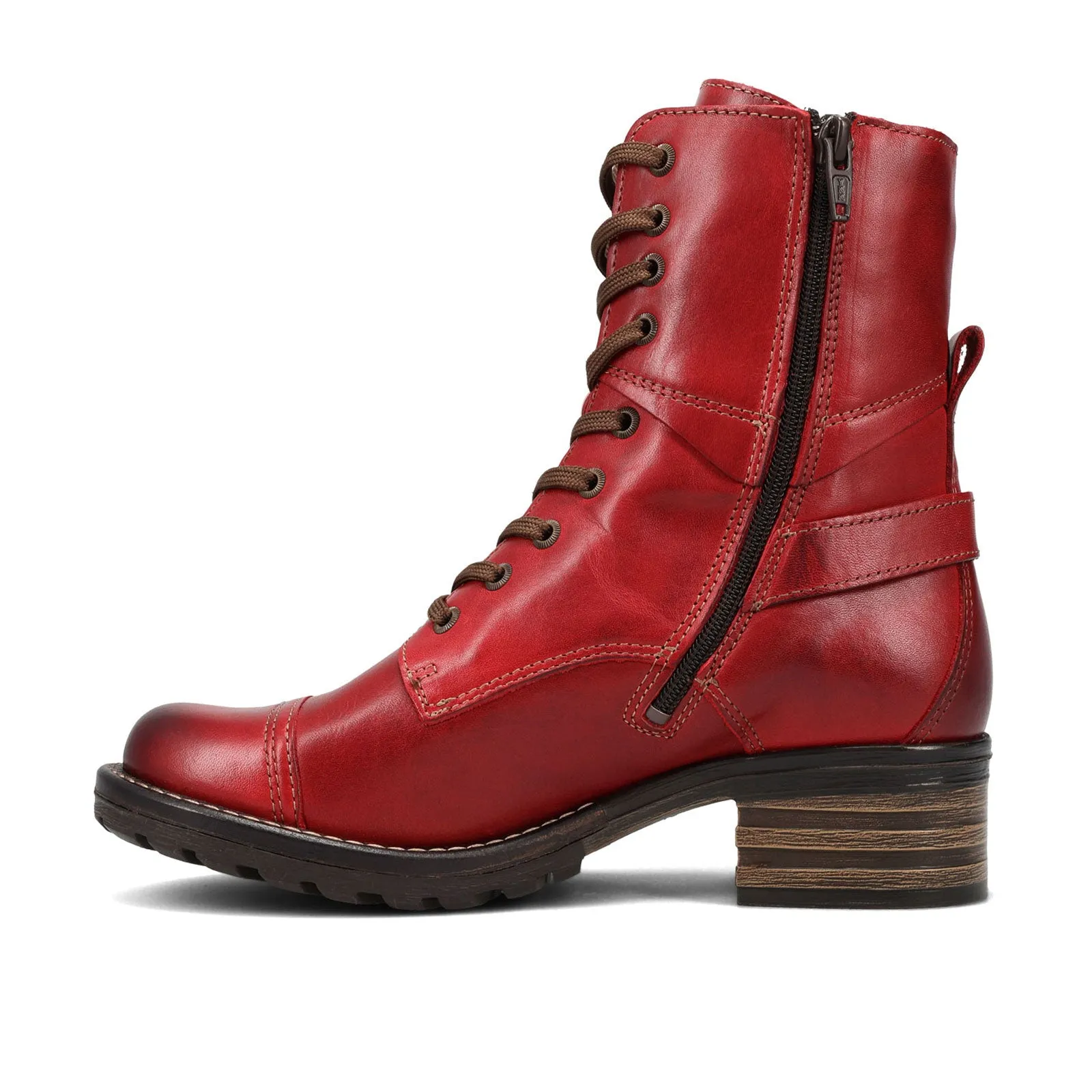 Taos Crave Lace Up Mid Boot (Women) - Classic Red