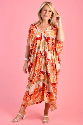 VBLD348 - CUSHLA DRESS - DESERT SUNSET