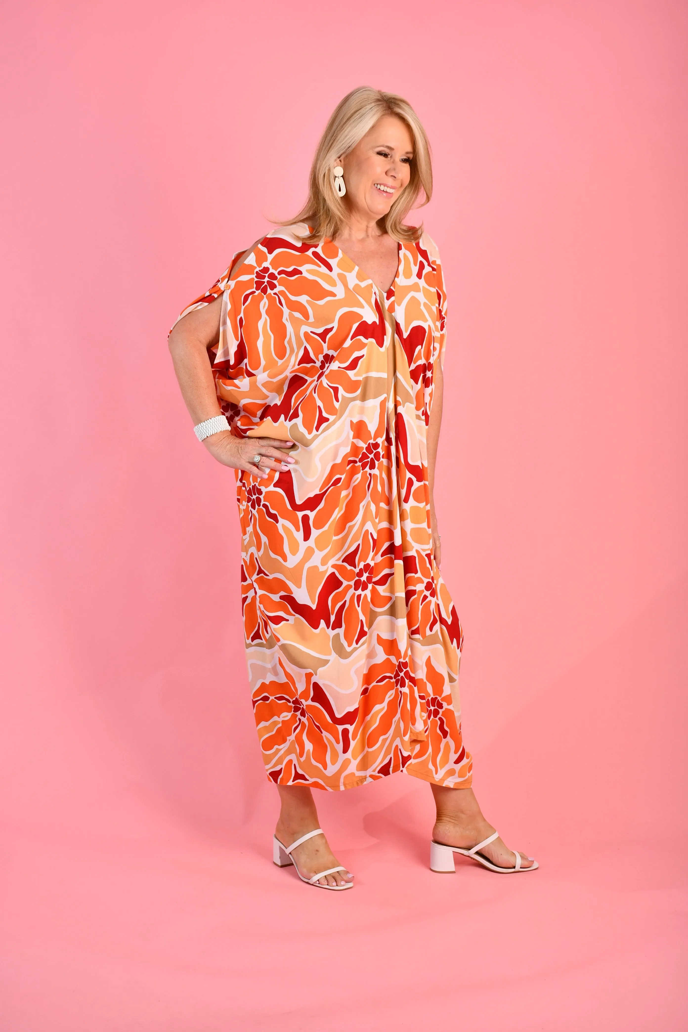 VBLD348 - CUSHLA DRESS - DESERT SUNSET