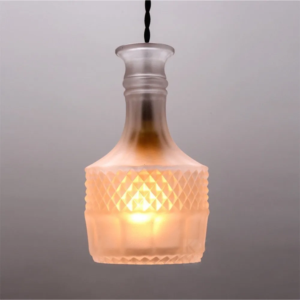 Vintage Bottle Pendant Light