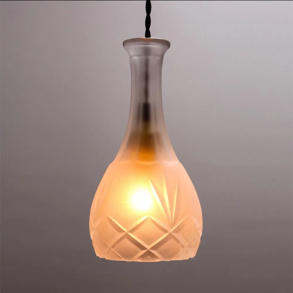 Vintage Bottle Pendant Light