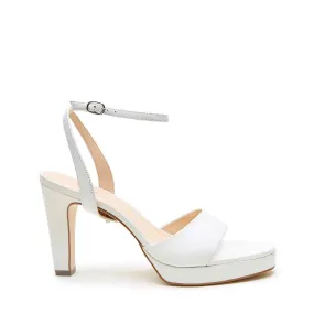 White Lo Platform   Marilyn Strap