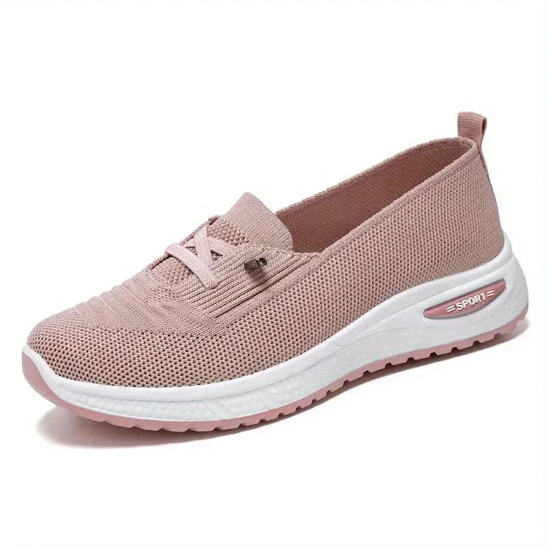 Women Casual Shoes Fashion Breathable Walking Mesh Flat Shoes Sneakers Women 2024 Vulcanized Shoes Pink Female Footwear