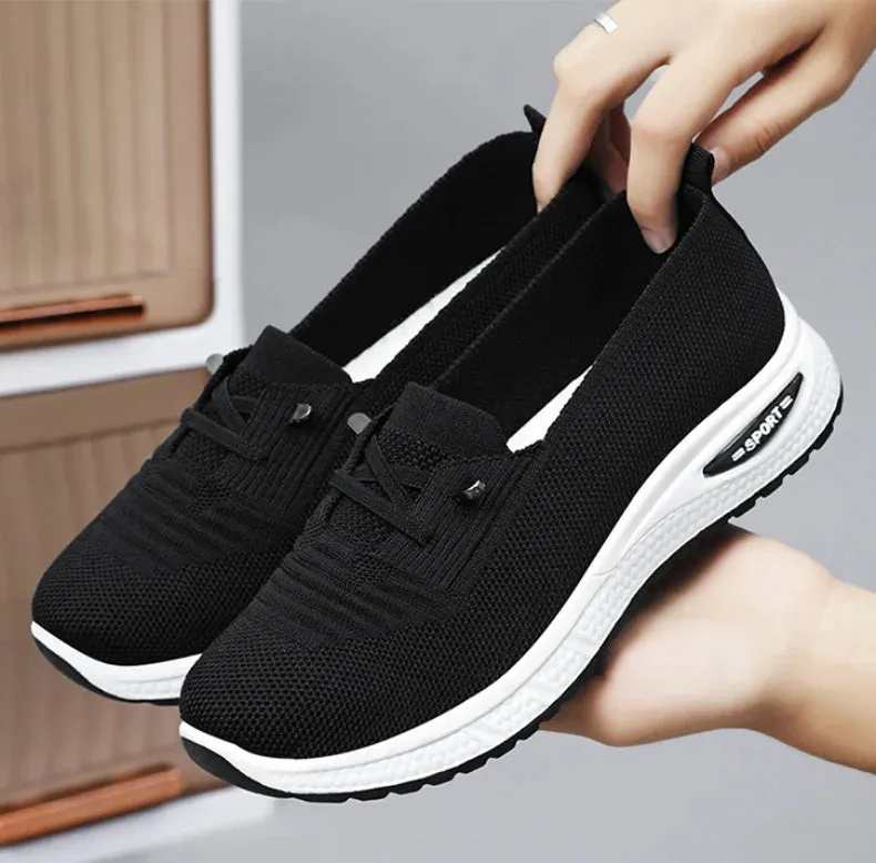 Women Casual Shoes Fashion Breathable Walking Mesh Flat Shoes Sneakers Women 2024 Vulcanized Shoes Pink Female Footwear