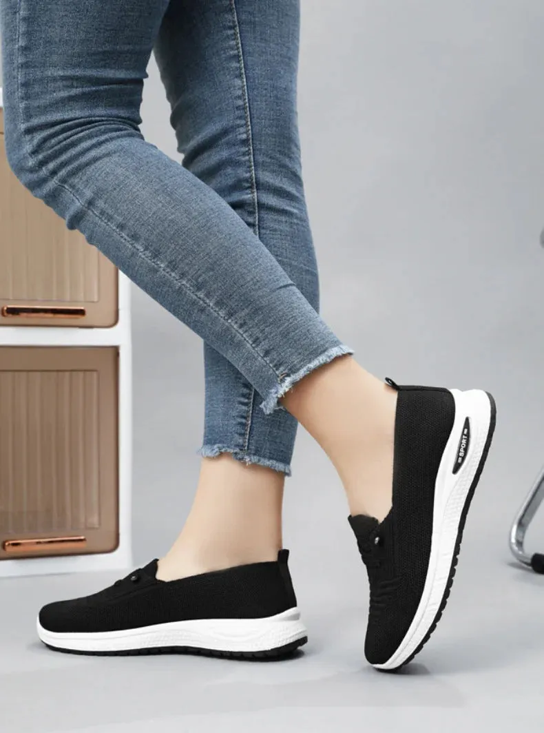 Women Casual Shoes Fashion Breathable Walking Mesh Flat Shoes Sneakers Women 2024 Vulcanized Shoes Pink Female Footwear