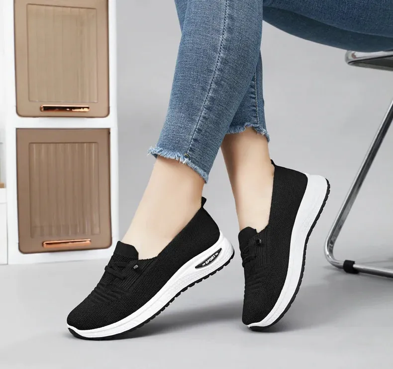 Women Casual Shoes Fashion Breathable Walking Mesh Flat Shoes Sneakers Women 2024 Vulcanized Shoes Pink Female Footwear