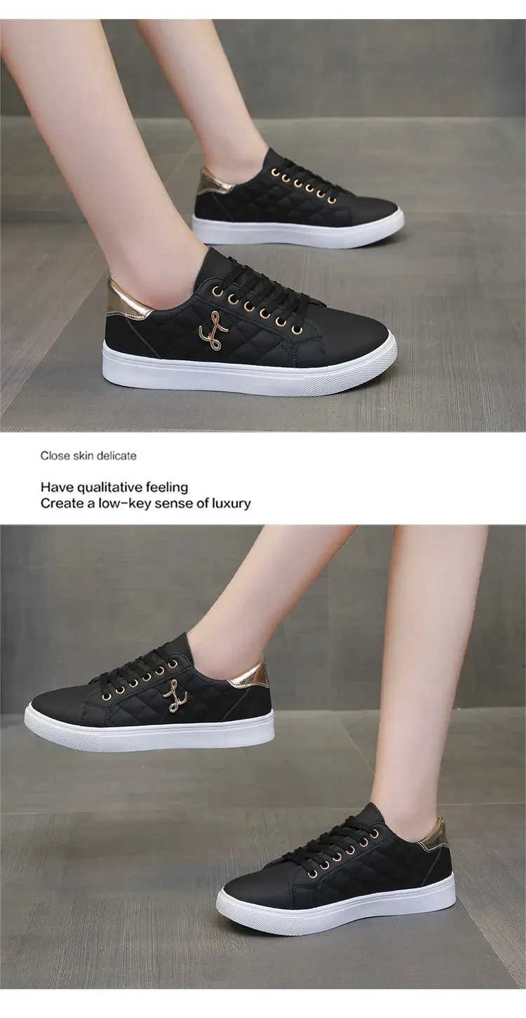 Women's Sneakers Fashion Breathable Flat Shoes Woman Soft Sole Walking Vulcanized Shoes Women Casual Sneaker Zapatos De Mujer