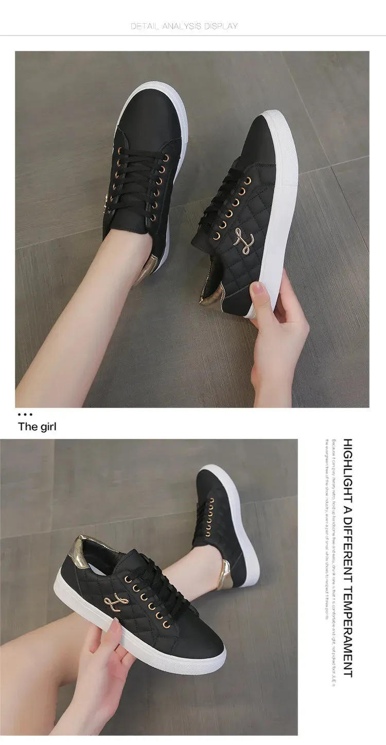 Women's Sneakers Fashion Breathable Flat Shoes Woman Soft Sole Walking Vulcanized Shoes Women Casual Sneaker Zapatos De Mujer