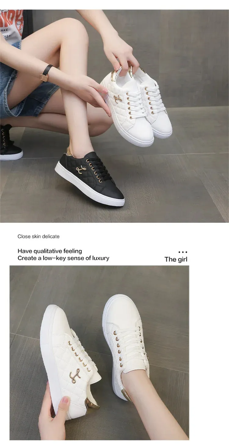 Women's Sneakers Fashion Breathable Flat Shoes Woman Soft Sole Walking Vulcanized Shoes Women Casual Sneaker Zapatos De Mujer