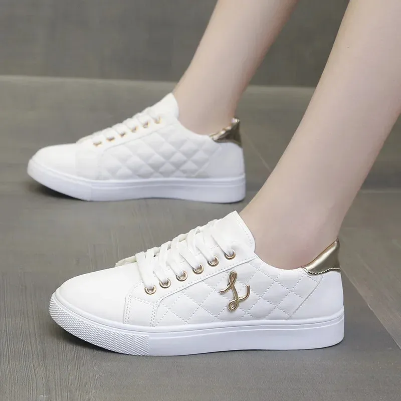 Women's Sneakers Fashion Breathable Flat Shoes Woman Soft Sole Walking Vulcanized Shoes Women Casual Sneaker Zapatos De Mujer